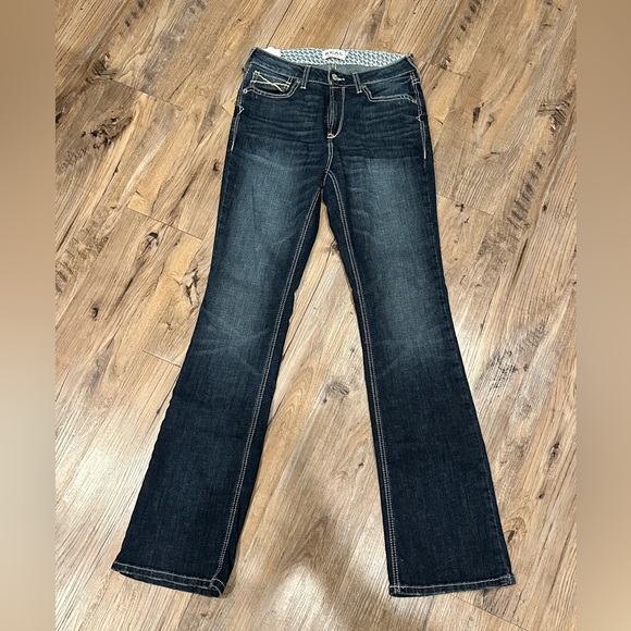 R.E.A.L. Mid Rise Stretch Icon Stackable Straight Leg Jean - Picture 5 of 5